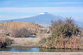Mount Etna from the mouth of Simeto river 